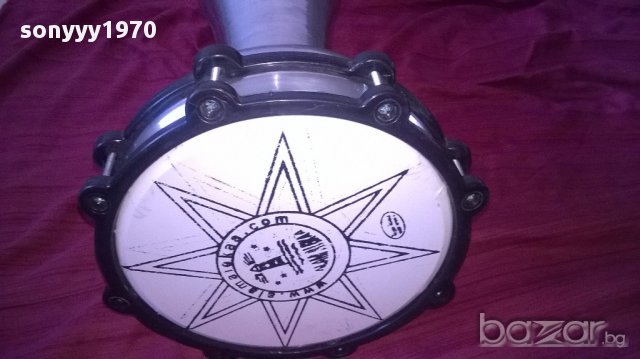 ГОЛЯМА ОРИГИНАЛНА НОВА тарамбука 40Х25см-алуминиева-от сирия, снимка 14 - Ударни инструменти - 16683742