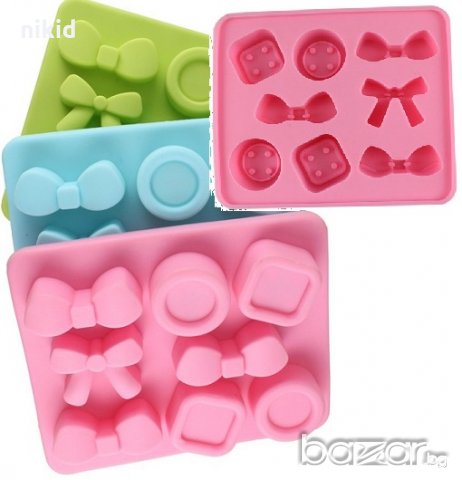 голяма дълбока пандела и копчета силиконов молд фондан гипс сапун бонбони