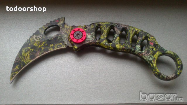 Сгъваем НОЖ КАРАМБИТ МК-3 MANTIS KNIVES принт покритие