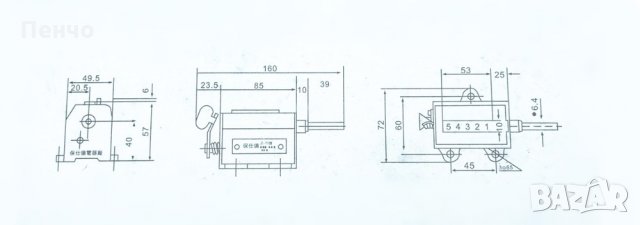 Механичен метален брояч с 5 цифри дисплей за промишлеността кабелен брояч навиване трансформатори, снимка 10 - Електродвигатели - 23877186