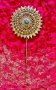 Видински възрожденски позлатен филигранен накит, игла за коса, снимка 2