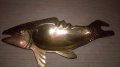 риба-пепелник-мед/месинг-20х9см-внос швеицария, снимка 3