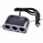 120W 12/24V - 3 разклонения за запалка + 2бр. USB - код 1506, снимка 2