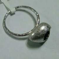 Сребърен пръстен с естествен топаз, снимка 4 - Пръстени - 23755197