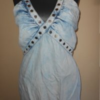 Дънкова рокля Аmnezia madness national jeans , снимка 2 - Рокли - 22781867