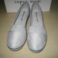 НАМАЛЕНИЕ-Дамски обувки/мокасини/м.1305 сиви, снимка 2 - Дамски ежедневни обувки - 24702664
