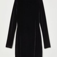 Дамска черна рокля Н &М, снимка 1 - Рокли - 24343207