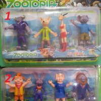 4 бр -2 вида Зоотопия Зоотрополис Zootropolis PVC пластмасови играчки фигурки за игра и украса торта, снимка 1 - Фигурки - 23353530