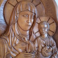 Дърворезба- "Богородица с младенеца", снимка 2 - Други - 22839260