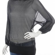 ФИН  ПУЛОВЕР  В  ЧЕРНО  размер универсален , снимка 1 - Блузи с дълъг ръкав и пуловери - 8599094