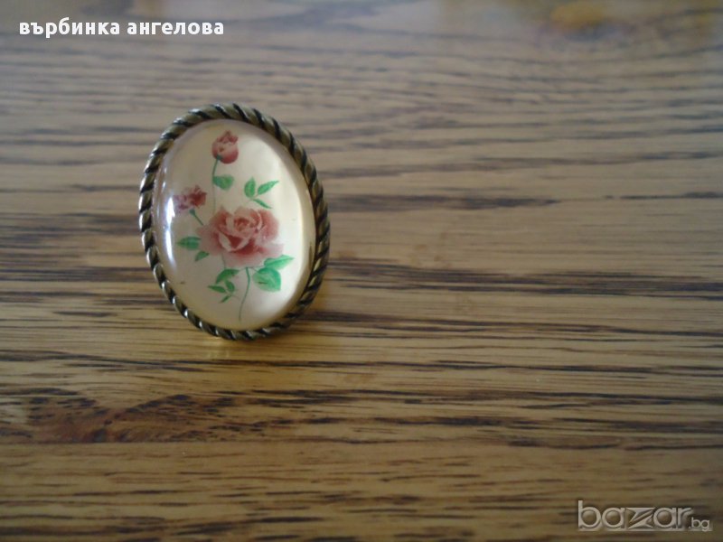 Дамски пръстен-вътрешен диаметър 17мм, снимка 1