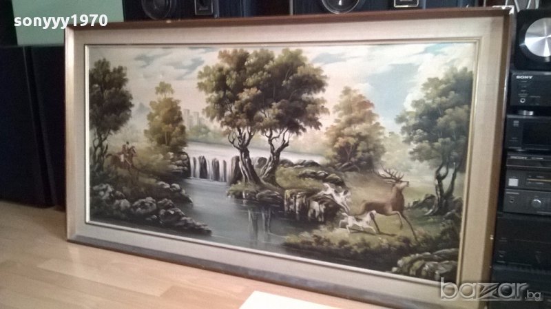 rofel-Огромна картина-платно/масло 137/74см-внос от канарските острови, снимка 1