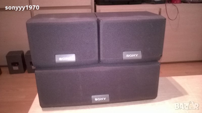 sony 3x100w/8ohm-център+колони-внос швеицария, снимка 1
