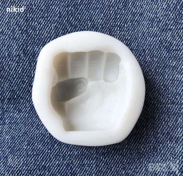 юмрук на Хълк силиконов молд форма декор украса торта фондан гипс сапун тесто отливка, снимка 1