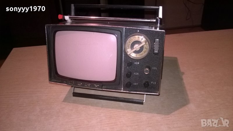 АНТИКА-sony model 5-303w made in japan-ретро тв-внос швеицария, снимка 1