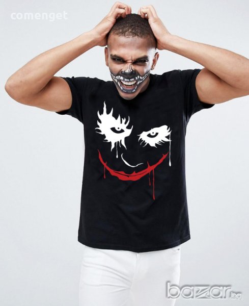 НОВО!!! Мъжки тениски THE JOKER HALLOWEEN! Поръчай модел с твоя снимка! , снимка 1