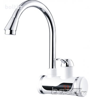 Водонагряваща смесителна батерия (нагревател за вода) с дисплей Емона 3500W Хоризонтален монтаж, снимка 1