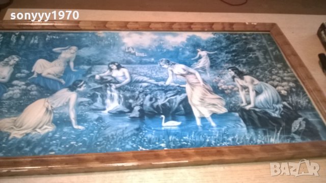 картина за стена-стъкло и дървена рамка-82х40см, снимка 5 - Колекции - 25420074