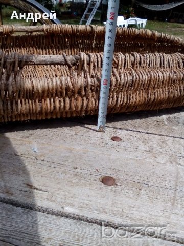 Старинен кош,панер, снимка 5 - Антикварни и старинни предмети - 19274718