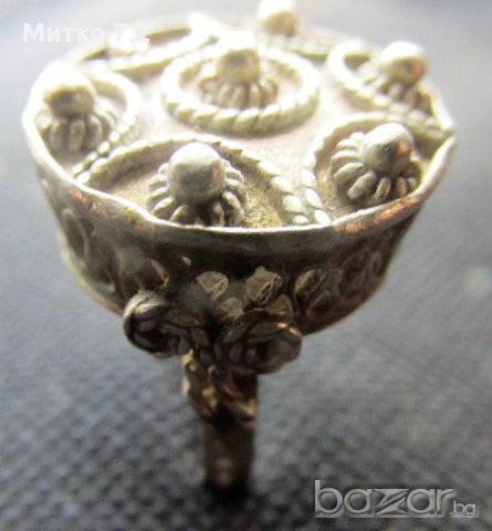 Старинен сребърен пръстен - 1, снимка 7 - Пръстени - 17225508