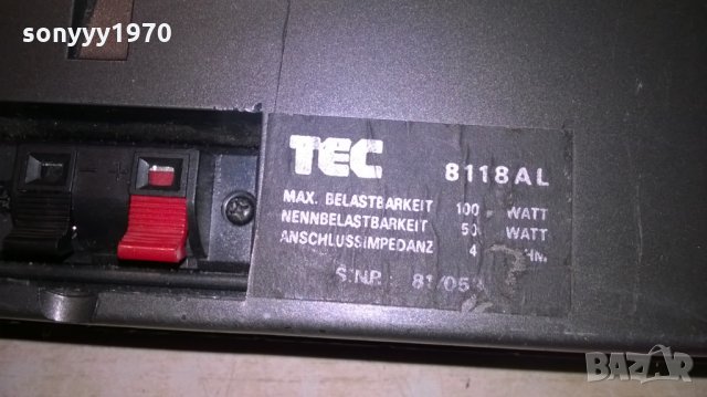 tec 2x100w-2бр тонколони-28х15х13см-внос швеицария, снимка 15 - Тонколони - 22702962