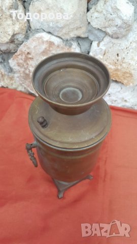 Стар месингов самовар-сувенир, снимка 5 - Антикварни и старинни предмети - 24395766