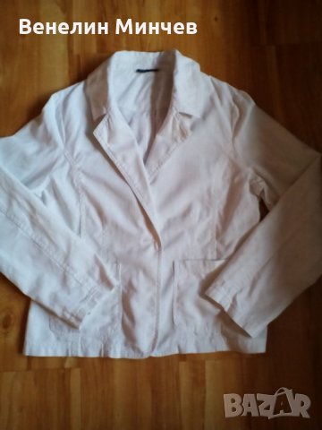 Дамско бяло сако, снимка 1 - Сака - 25660067