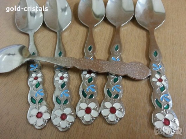  руски лъжички емайл, снимка 6 - Антикварни и старинни предмети - 25384050