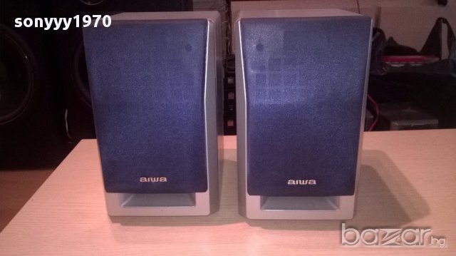 Aiwa-тонколони 2 броя-24/19/14см-внос швеицария, снимка 9 - Тонколони - 14033097