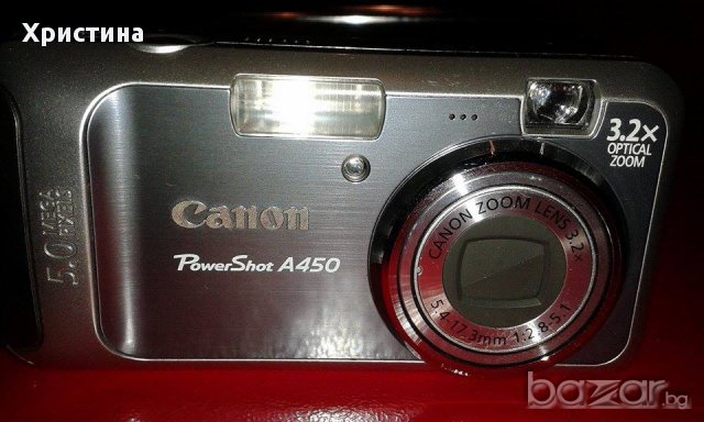 фотоапарат-  Canon Power Shot A450, снимка 1