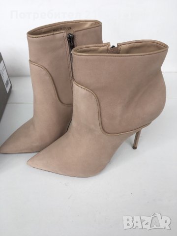 Италиански естествена кожа бежови Mai Piu Senza номер 40, снимка 3 - Дамски боти - 24349084