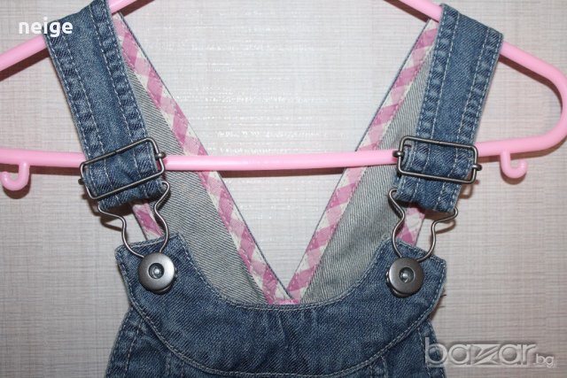 Нов сладък дънков сукман с волани (4-5 г), снимка 4 - Детски панталони и дънки - 19573558