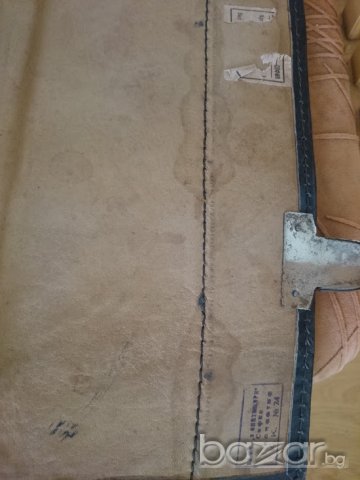 стара партийна  масивна чанта естествана дебела телешка кожа НРБ, снимка 6 - Чанти - 19271891
