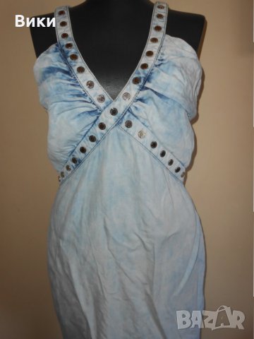 Дънкова рокля Аmnezia madness national jeans , снимка 2 - Рокли - 22781867
