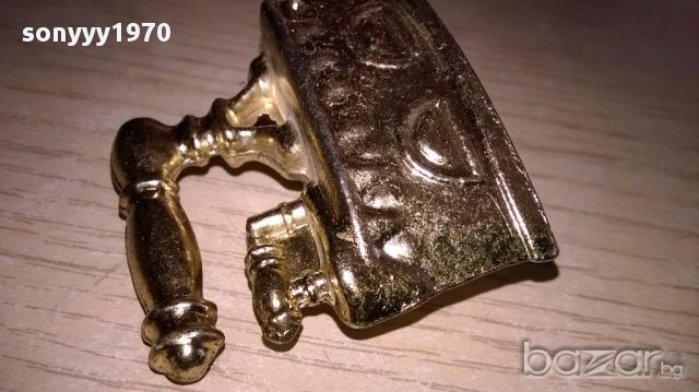 Мини ретро колекция-ютия-бронз/месинг-5х4х2см-внос швеицария, снимка 6 - Антикварни и старинни предмети - 17527686