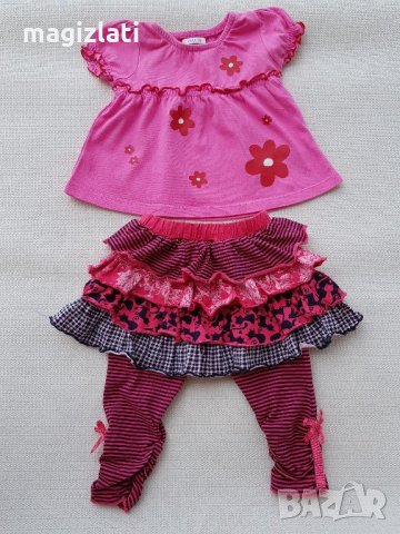 Клин-пола и блузка 0-3 месеца, снимка 1 - Бебешки рокли - 22071552