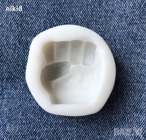 юмрук на Хълк силиконов молд форма декор украса торта фондан гипс сапун тесто отливка