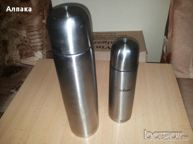 Продавам термуси за чай, кафе и напитки, алпака, 0,5 и 1 литър 