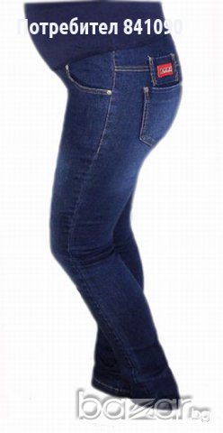 Дънки за макси дами и бременни 014 "slim" 