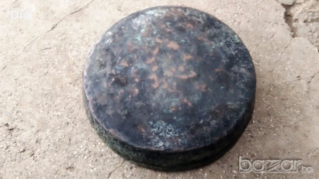 Автентична  бакърена стара тава с двуглав орел с корона, снимка 7 - Антикварни и старинни предмети - 15655380