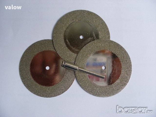 Диамантени дискове Ф50 за рязане комплект 5 бр + накрайник Dremel Дремел, снимка 1 - Други инструменти - 10971270