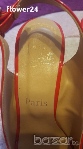 Червени сандали, Christian Louboutin, снимка 2 - Сандали - 17871894