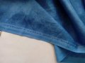 Ефектен принт син плат 80 х 420 см , снимка 3