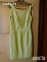 Дам.рокля-"Paule Vasseur"-/полиес.+ликра/-цвят-гущерово-зелена. Закупена от Италия., снимка 1 - Рокли - 22029476