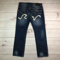 $138 Мъжки дънки Rivet De Cru Men's 32x33 Straight Leg Jeans Distressed, снимка 3 - Дънки - 26071252