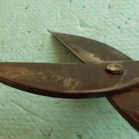  Стара ръчно кована ножица за ламарина , снимка 2 - Други инструменти - 25920546