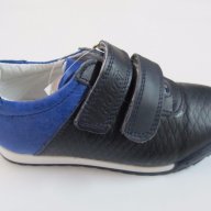 Спортни обувки естествена кожа Понки т.синьо/парламент, снимка 2 - Детски маратонки - 17511536