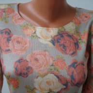 Нова блузка на цветя - Л размер, снимка 2 - Блузи с дълъг ръкав и пуловери - 13908312