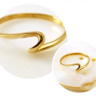 Златен пръстен СЕМПЪЛ - 1.24 грама/ размер №54, снимка 1 - Пръстени - 16092725
