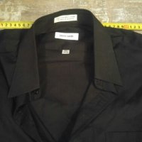 Черна риза дълъг ръкав Pierre Cardin, снимка 7 - Ризи - 13465222